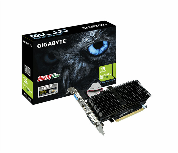 Gigabyte GV-N710SL-1GL GeForce GT 710 1ГБ GDDR3 видеокарта