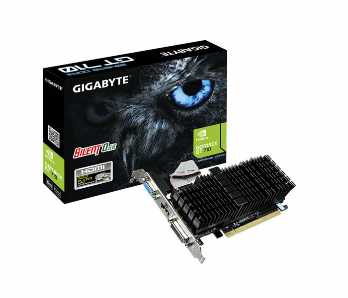 Gigabyte GV-N710SL-2GL GeForce GT 710 2ГБ GDDR3 видеокарта