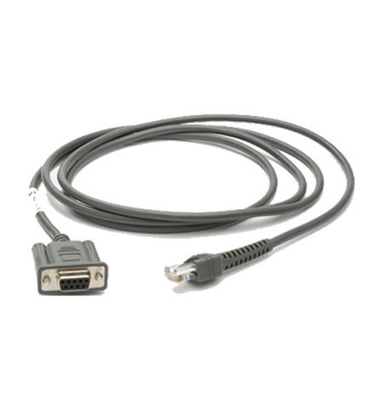 NCR CBA-R27-S07ZAR 2m RS232 DB-9 Grey serial cable