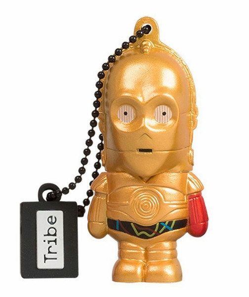 Tribe Star Wars - C-3PO 16ГБ USB 2.0 Type-A Разноцветный USB флеш накопитель