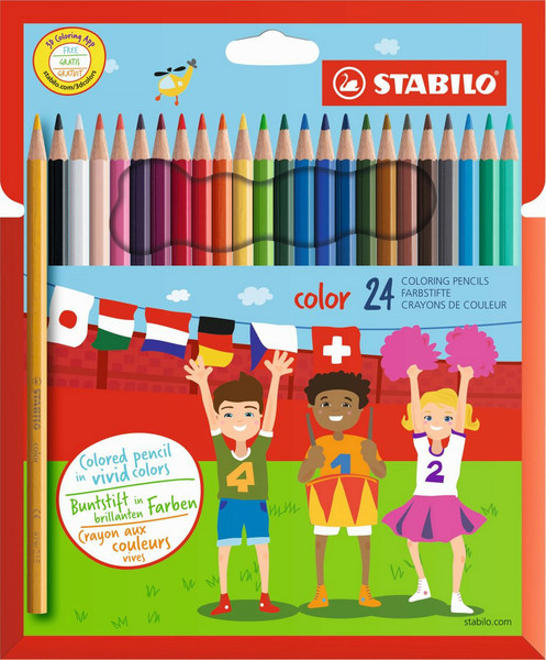 Stabilo CF24 PASTELLI COLOR Мульти 24шт цветной карандаш