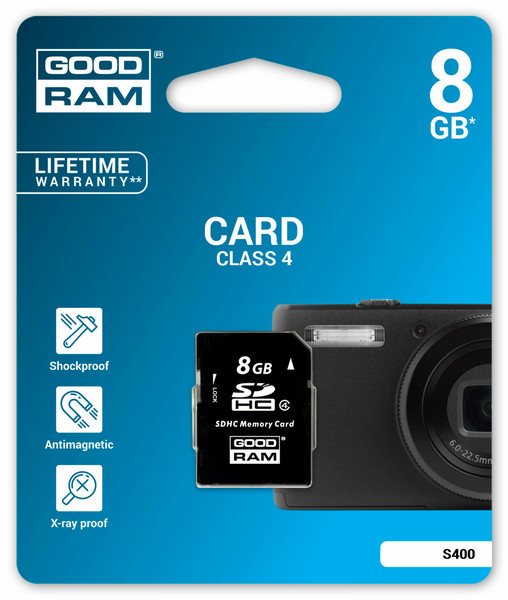 Goodram 8GB SDHC 8ГБ SDHC Class 4 карта памяти