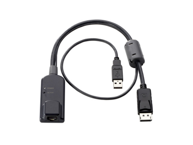 Hewlett Packard Enterprise KVM Console USB/Display Port Interface Adapter Черный