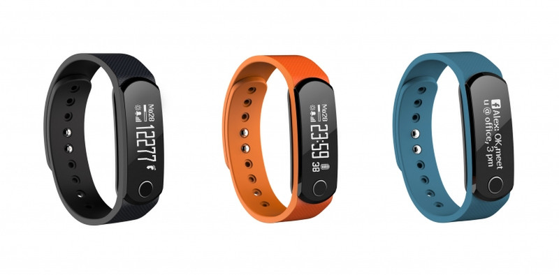 Insmat 862-2025 Wristband activity tracker OLED Kabellos Schwarz Aktivitäts-Tracker