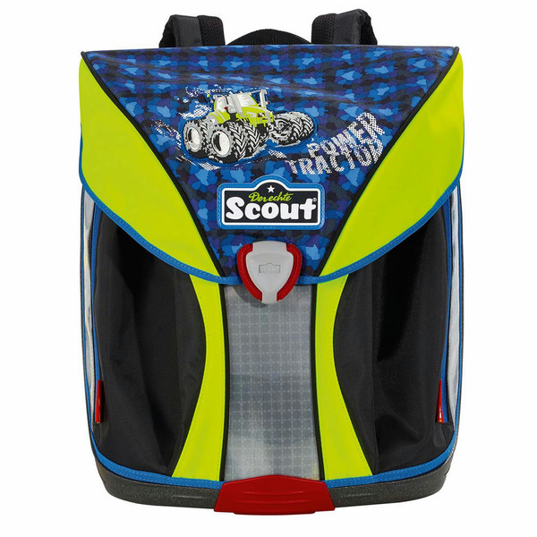 Scout 137150914 Boy School backpack Black,Blue,Lime school bag