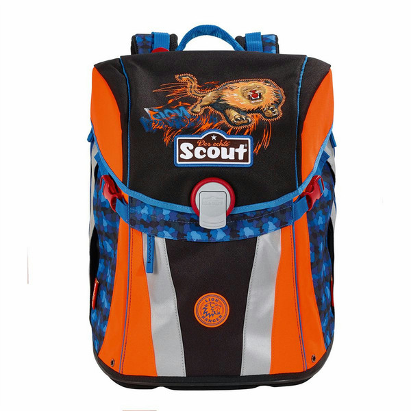 Scout 137351750 Boy School backpack Black,Blue,Orange school bag