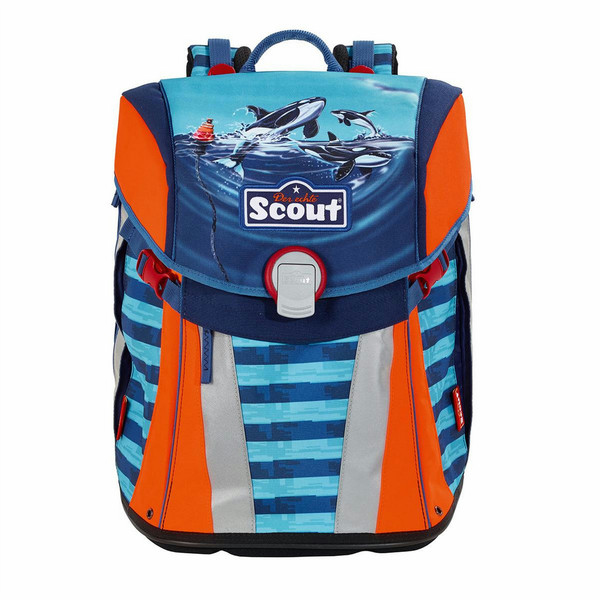 Scout 137351509 Boy School backpack Blue,Orange school bag