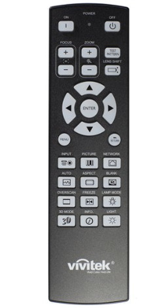 Vivitek 5041842200 IR Wireless Press buttons Black,Grey remote control