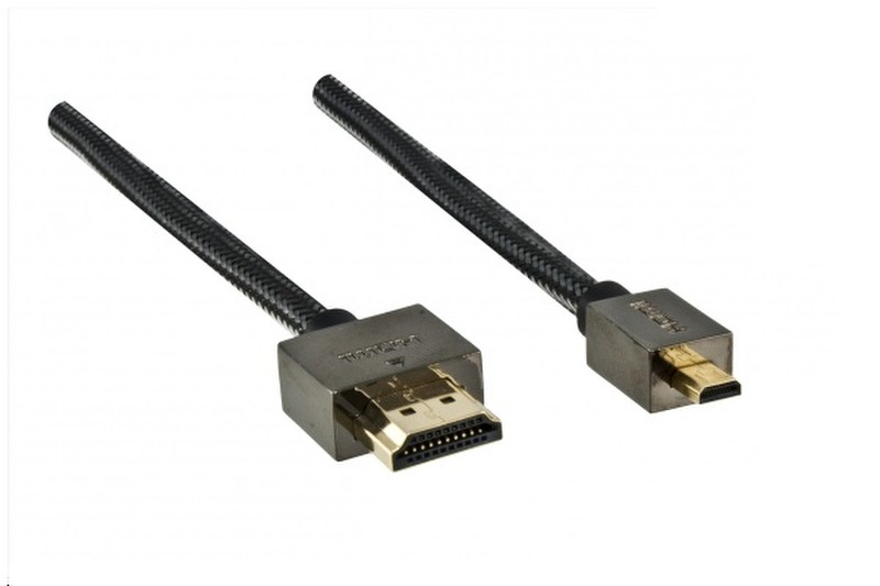 DINIC DU-HDMI-AD2 2м HDMI Micro-HDMI Черный HDMI кабель
