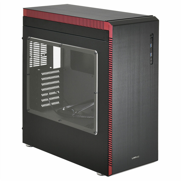Lian Li PC-J60WRX Midi-Tower Black,Red computer case