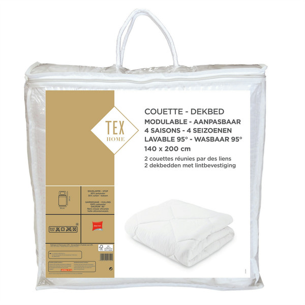 TEX HOME 105585918 140 x 200cm Flat bed sheet Cotton