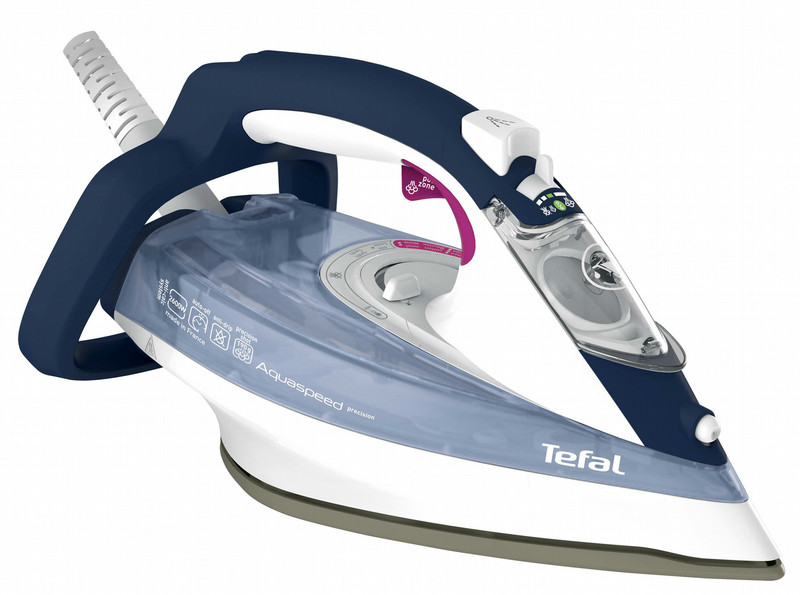 Tefal FV5546 Dry & Steam iron Durilium soleplate 2600W Blau, Weiß Bügeleisen