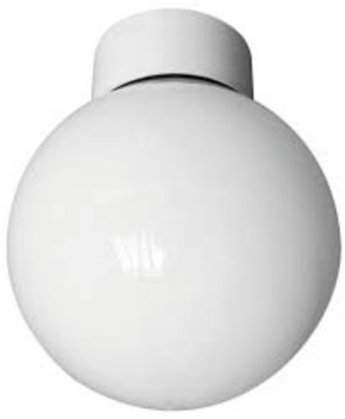 PowerMaster (100w) Flush Globe Fitting (White) Indoor B22 White