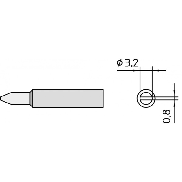 Weller XNT C Soldering tip 3.2mm