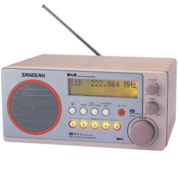 Sangean DDR-3 DAB Radio Портативный Аналоговый радиоприемник