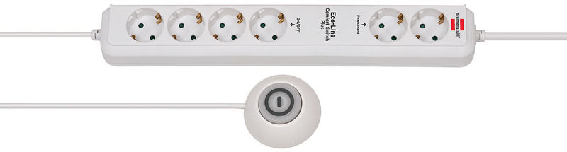 Brennenstuhl EL CSP 24 DE 3676 6AC outlet(s) 230V 1.2m White surge protector