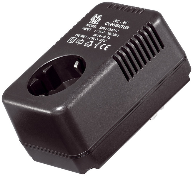 Alcasa 9010-NW01 Для помещений 45Вт Черный адаптер питания / инвертор
