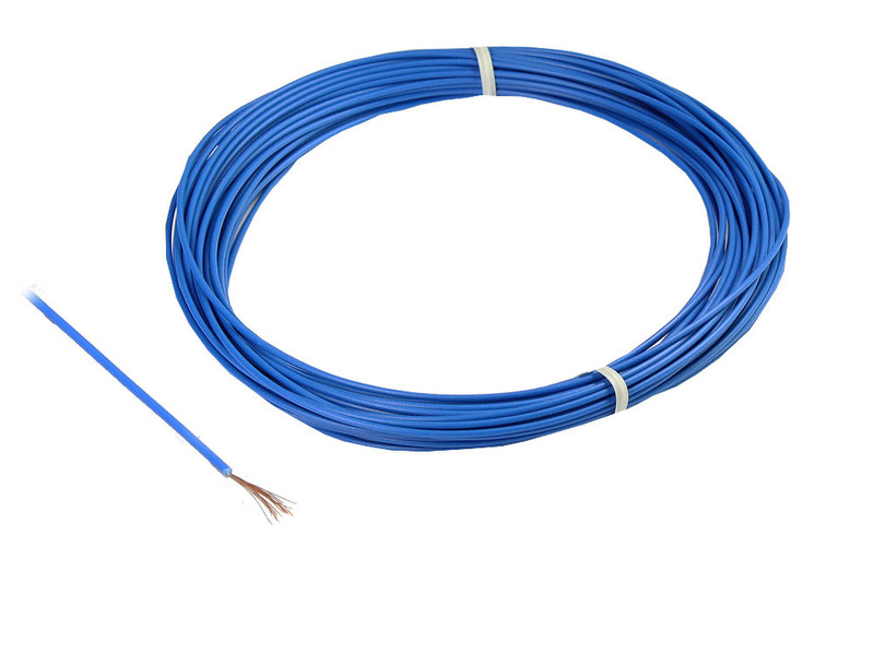 Alcasa 1x0.14mm, 10m 10000mm Blue electrical wire