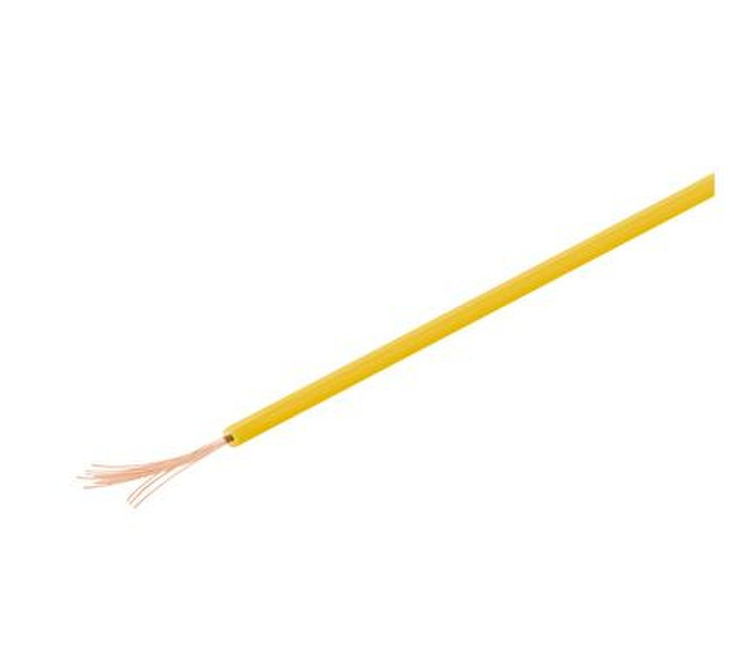 Alcasa 1x0.14mm, 10m 10000mm Yellow electrical wire