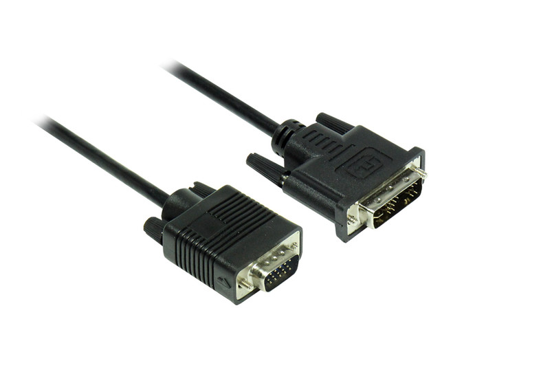 Alcasa 4310-AI01 1м DVI-A VGA (D-Sub) Черный адаптер для видео кабеля