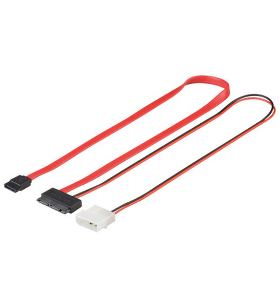 Alcasa 5045-M02 0.5м SATA SATA Черный, Красный, Белый кабель SATA