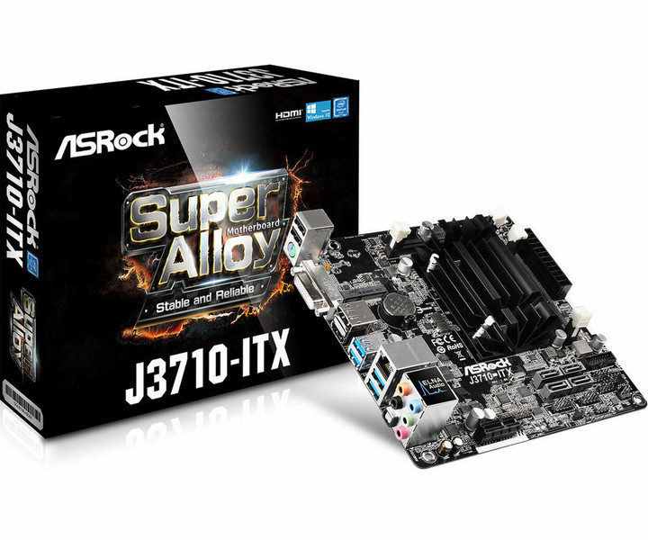 Asrock J3710-ITX NA (integrated CPU) Mini ITX Motherboard