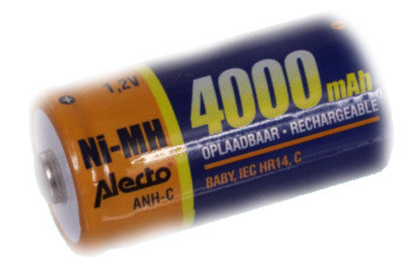 Alecto NiMH C batteries Nickel-Metal Hydride (NiMH) 4000mAh 1.2V rechargeable battery