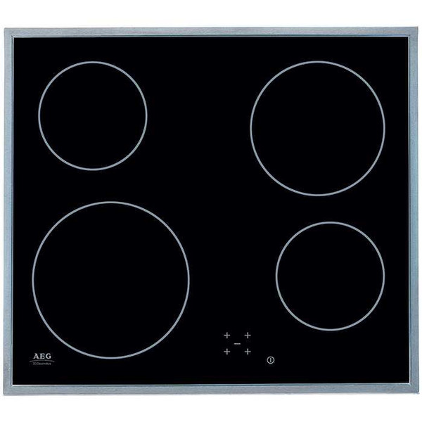 AEG 6400KMN ceramic heater Встроенный Ceramic hob Черный