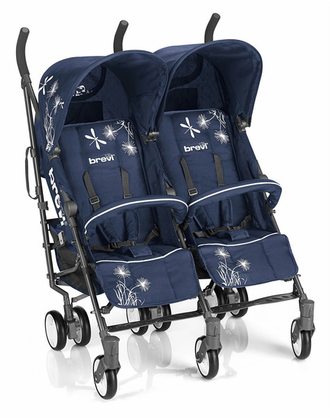 Brevi 764239 Side-by-side stroller 2место(а) Синий детская коляска
