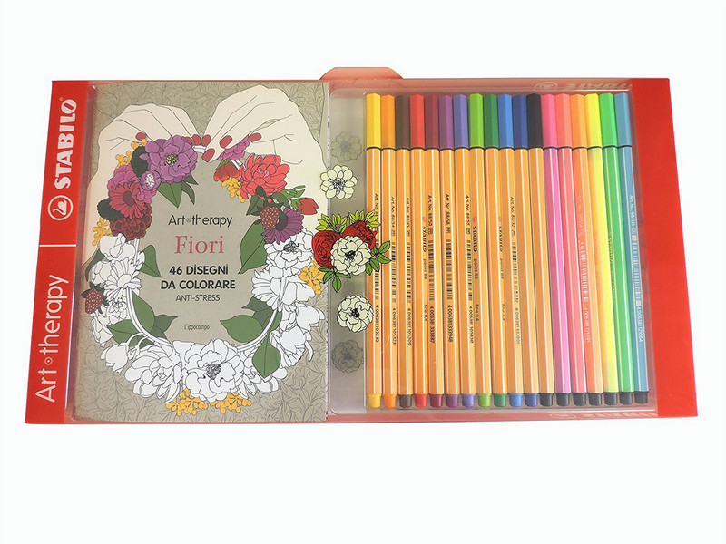 Stabilo Art Therapy Fiori 46pages Coloring picture set
