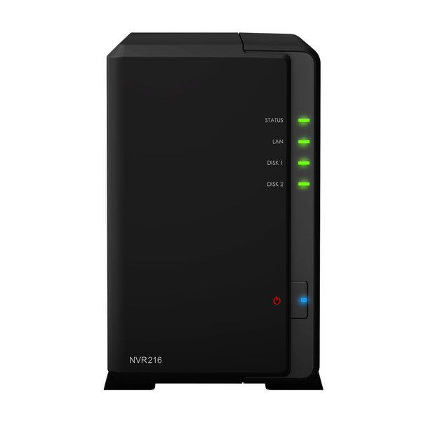 Synology NVR216 Черный network video recorder