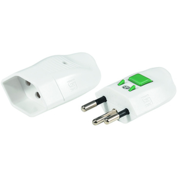 Steffen 1409602 23 K Green,White electrical power plug