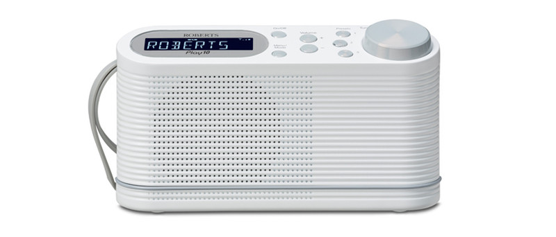Roberts Radio Play 10 White Tragbar Analog & digital Weiß Radio