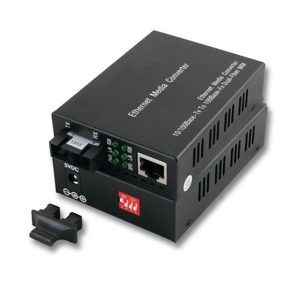 Alcasa LW-KV03 100Мбит/с Multi-mode Черный сетевой медиа конвертор