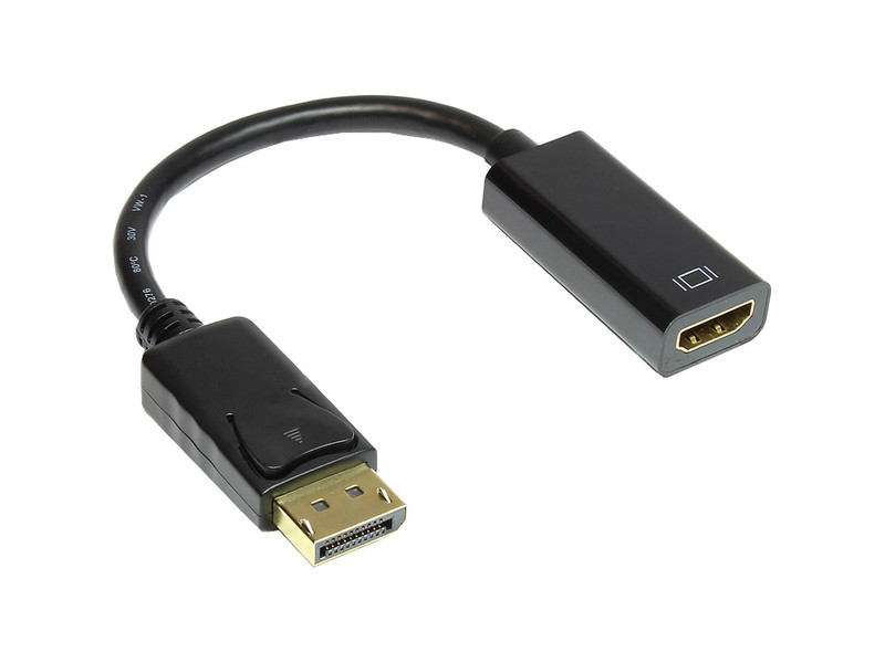 Alcasa DP-AD05 0.12m Mini DisplayPort HDMI Black