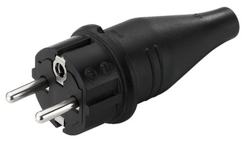 Monacor AAC-140P Schuko Black electrical power plug