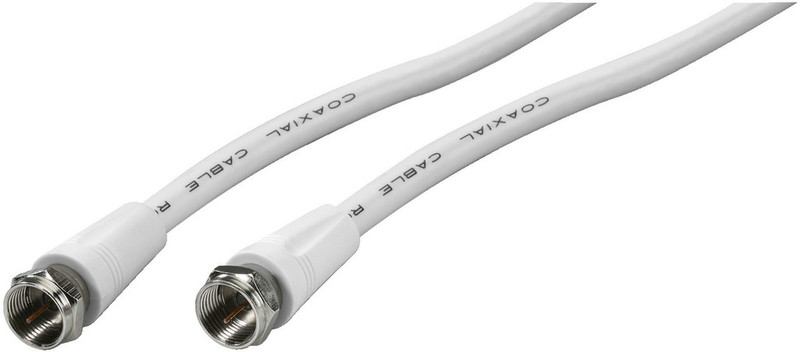 Monacor ACF-502/WS 5m F F White coaxial cable