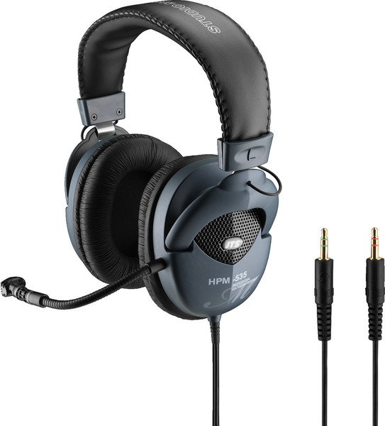 Monacor HPM-535 Circumaural Head-band Black headphone