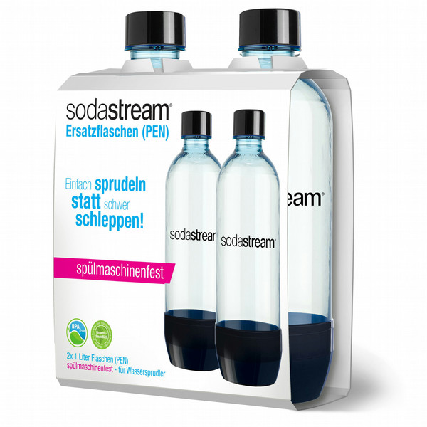 SodaStream PEN-Flasche 1000мл Пластик Черный, Прозрачный бутылка для питья