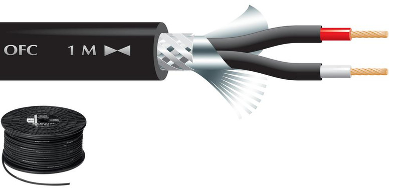 Monacor MLC-122/SW 100m Black audio cable