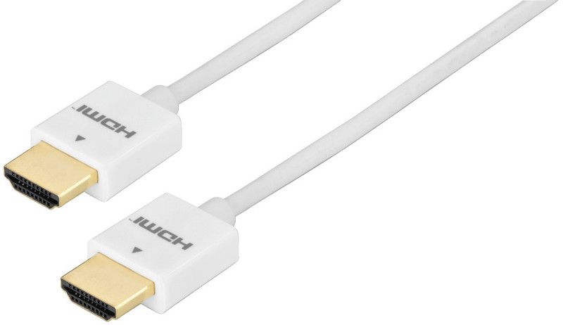 Monacor HDMC-050P/WS 0.5m HDMI HDMI White