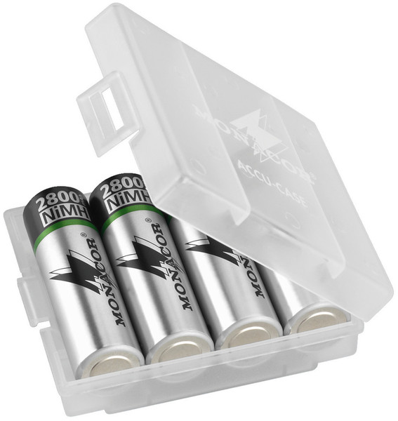 Monacor ACCU-CASE 4 AA battery holder/snap