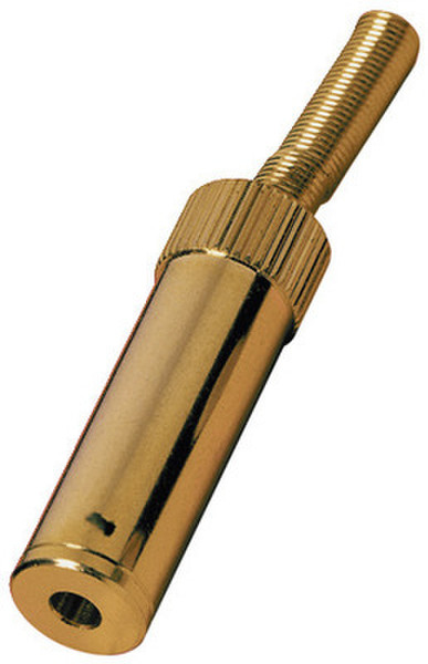 Monacor PG-303JG 3.5 mm jack Gold wire connector
