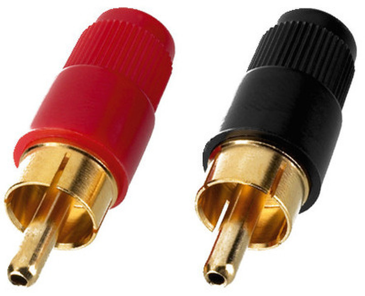 Monacor T-701G RCA plug Black,Red wire connector