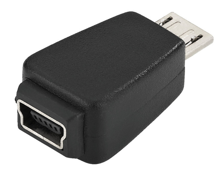 Monacor USBA-30BMBMC Micro-USB B Mini-USB B Черный кабельный разъем/переходник
