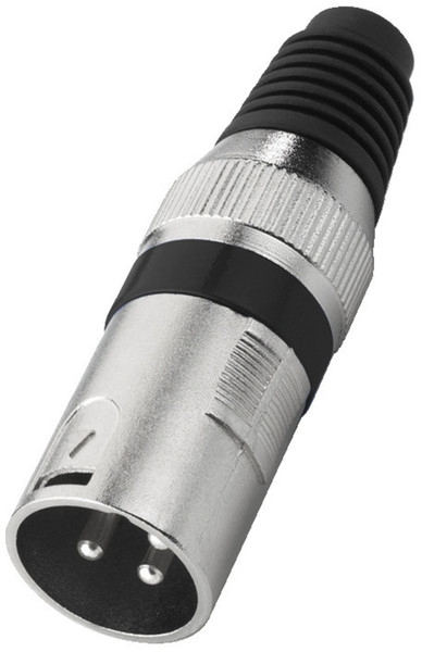 Monacor XLR-207P/SW XLR Black,Metallic wire connector