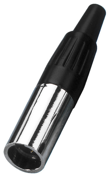Monacor XLR-307/P mini XLR Black,Metallic wire connector