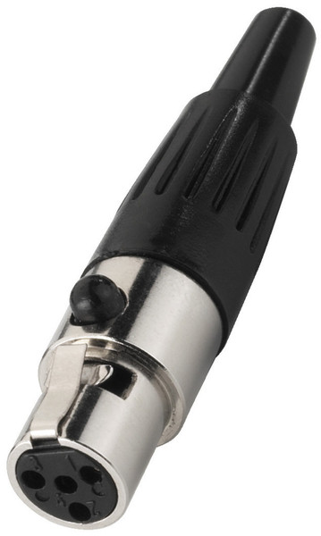 Monacor XLR-407/J XLR Black,Metallic wire connector