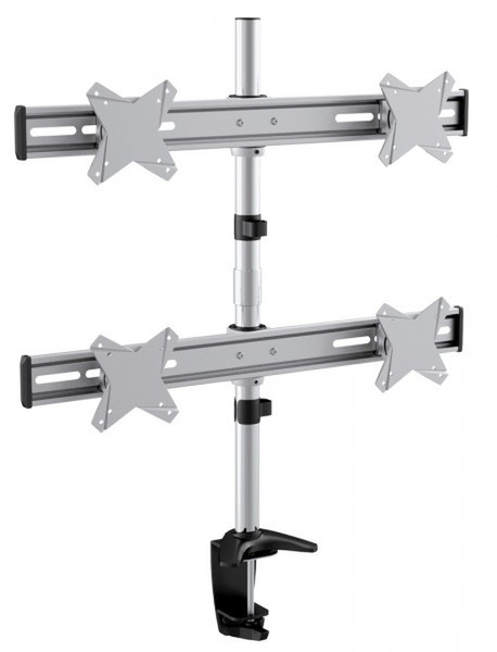 Reflecta 23270 23" Clamp/Bolt-through Silver flat panel desk mount