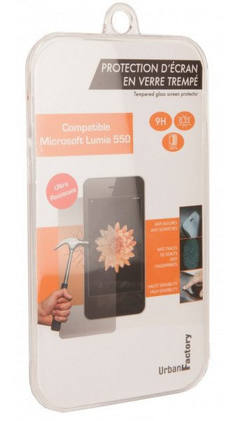 Urban Factory TGP19UF klar Lumia 550 1Stück(e) Bildschirmschutzfolie